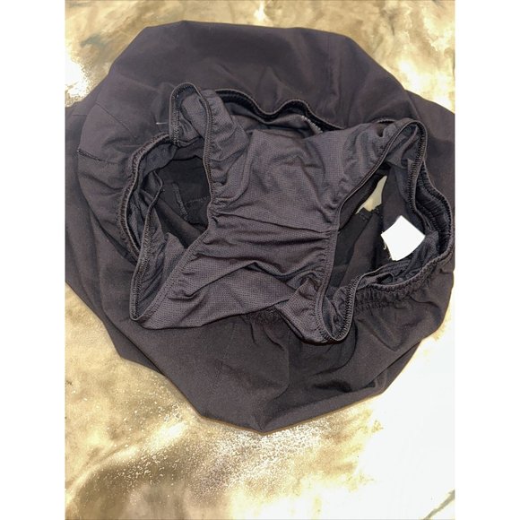 Brooks Gym Shorts Women Med Adult Black Active Fitness Run Happy Swoosh Athletic - Picture 7 of 10